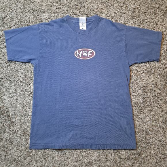 Vintage 90s Hootie And The Blowfish Band Single Stitch T-Shirt Large Blue - Picture 1 of 6